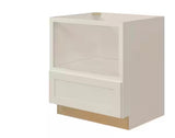 Avondale 30 in W x 24 in D x 34.5 in H Ready to Assemble Plywood Shaker Microwave Base Kitchen Cabinet in Antique White