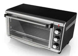 1500 W 8-Slice Stainless Steel Toaster Oven with Broiler