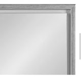 Medium Rectangle Silver Modern Mirror (24 in. H x 18 in. W)