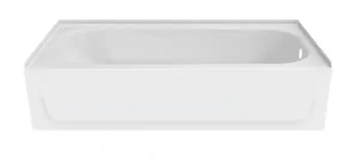 Aloha Plus 60 in. x 32 in. Alcove Soaking Bathtub With Right Drain in White