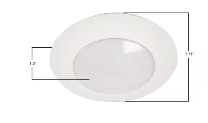 HILCE 6 in. 3000K Integrated LED Recessed Light Trim (6-Pack), Title 20 Compliant