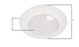 HILCE 6 in. 3000K Integrated LED Recessed Light Trim (6-Pack), Title 20 Compliant