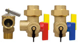 3/4 in. EXP Ultra-Compact Tankless Water Heater Service Valve Kit with 2-Lead Free Full Port Brass Ball Valves