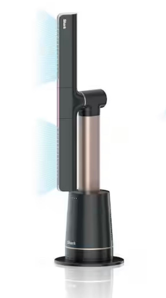 TurboBlade 31.5in. 10 Speed Ultra-Powerful Bladeless Tower Fan in Charcoal 180° Oscillation, Pivots and Twists