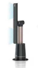 TurboBlade 31.5in. 10 Speed Ultra-Powerful Bladeless Tower Fan in Charcoal 180° Oscillation, Pivots and Twists