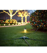 12 ft. 16/3 Light Duty Indoor/Outdoor Extension Cord with Multiple Outlet Triple Tap End, Green