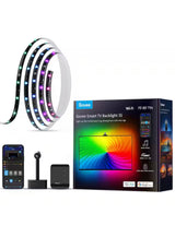 36-Watt 16.4 ft. Smart Plug-in Integrated LED Black Color Changing TV Back Strip Light for 75-85 in. TVs (1-Strip)