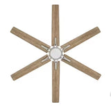 Kensgrove II 60 in. Smart Indoor/Outdoor Brushed Nickel Ceiling Fan with Remote Included Powered by Hubspace