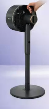 FlexBreeze 13 in. 5-Speed Outdoor and Indoor Pedestal Fan in Dark Grey InstaCool Misting Attachment Corded and Cordless