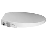 AquaWash Non-Electric Slow Close Bidet Seat for Elongated Toilets in White