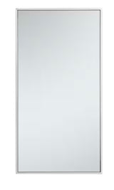 Timeless Home 18 in. W x 36 in. H x Contemporary Metal Framed Rectangle Silver Mirror
