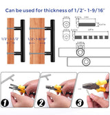 6” Modern Kitchen Cabinet Stainless Steel Handle with Breakaway Screws (3.75” hole-to-hole)