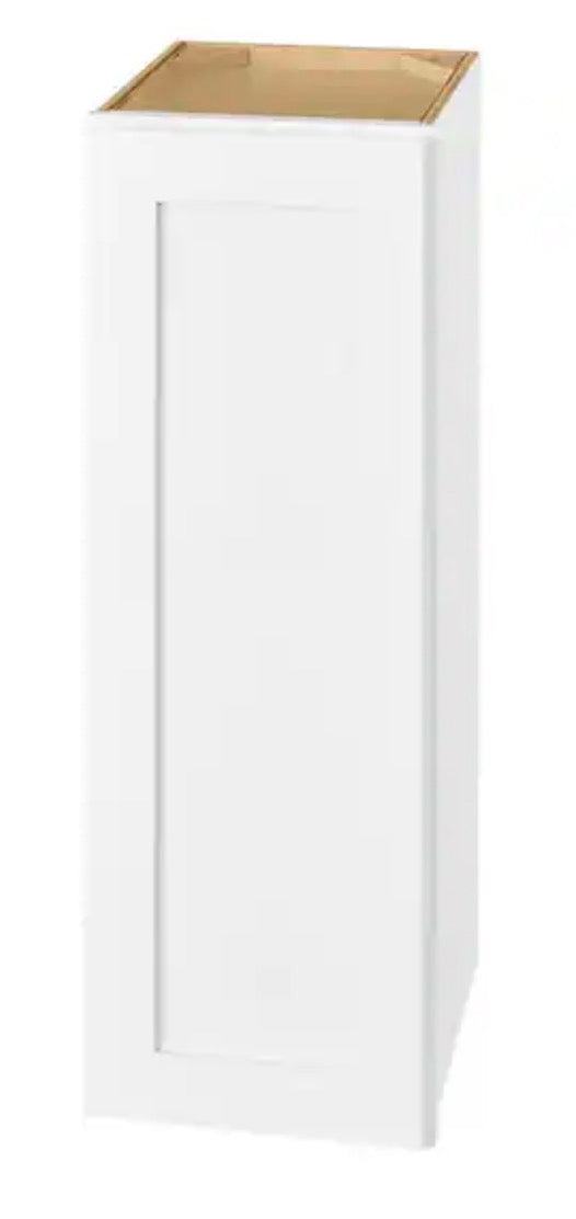 Avondale 12 in. W x 12 in. D x 36 in. H Ready to Assemble Plywood Shaker Wall Kitchen Cabinet in Alpine White