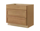 Avondale 36 in. W x 24 in. D x 34.5 in. H Ready to Assemble Plywood Shaker Base Kitchen Cabinet in White Oak