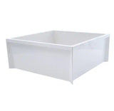 24 in. x 24 in. x 10 in. Service Mop Basin for 3 in. DWV in White