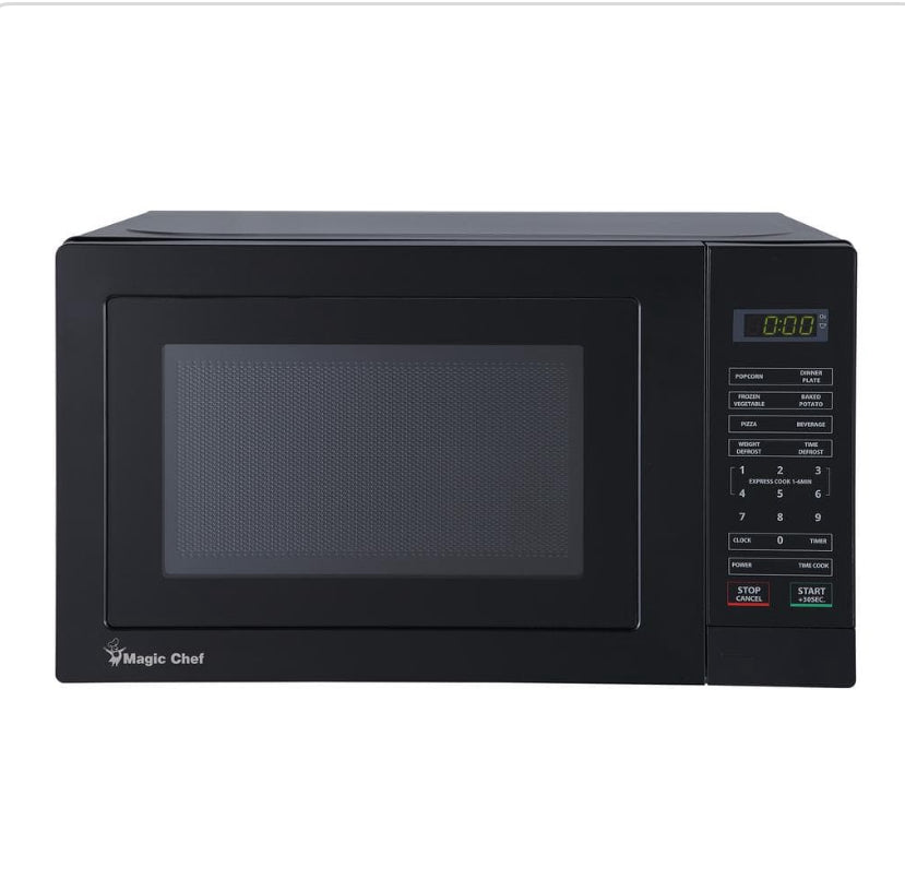 17.3 in. W, 0.7 cu. ft. Countertop Microwave in Black with 700-Watt Cooking Power