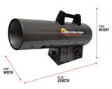 Contractor Series 125,000 BTU Forced Air Propane Outdoor Space Heater with 10 ft. Hose and Regulator