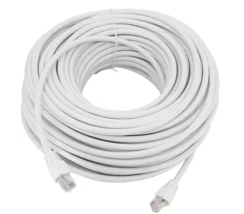 CE 100 ft. Cat 6A UTP Patch Cable White