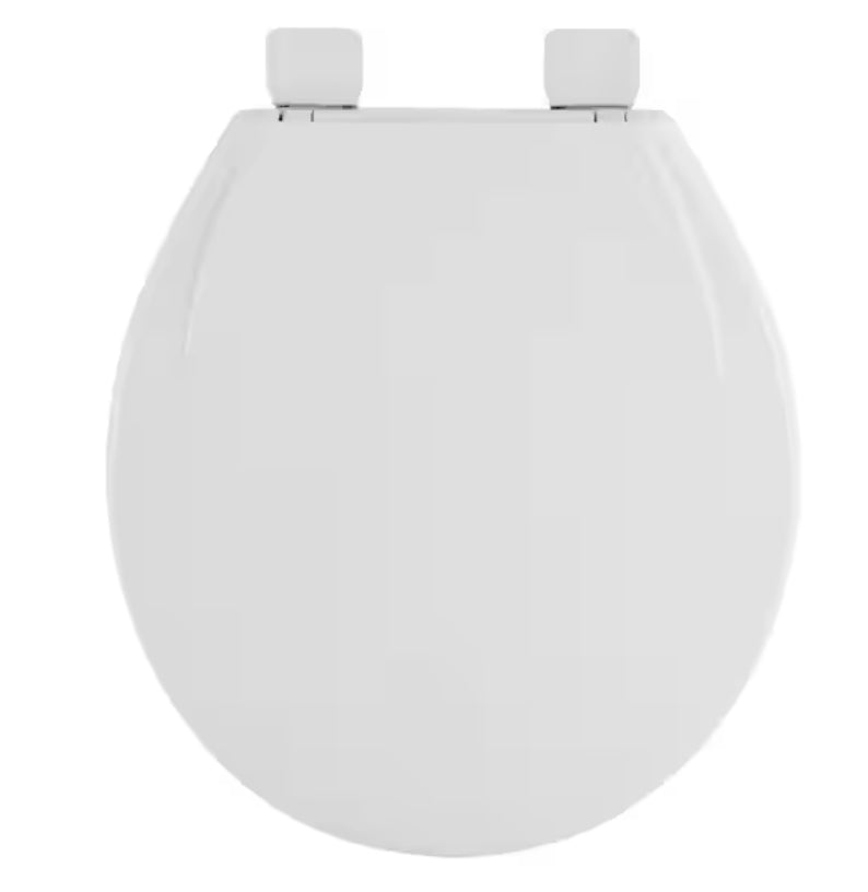 Champion Slow-Close Round Closed Front Toilet Seat in White