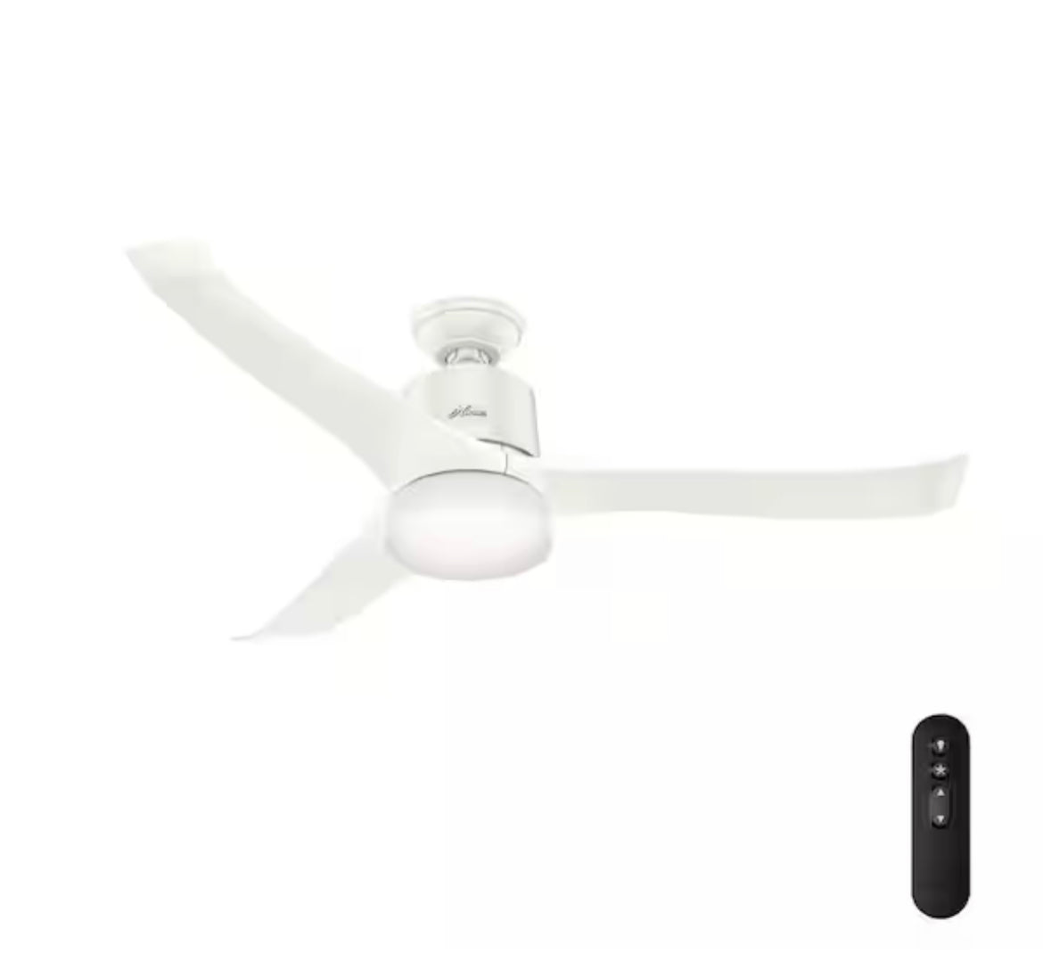 Symphony Wifi Enabled Apple HomeKit/Google Home/Alexa 54 in. Indoor Fresh White Ceiling Fan with Light Kit and Remote