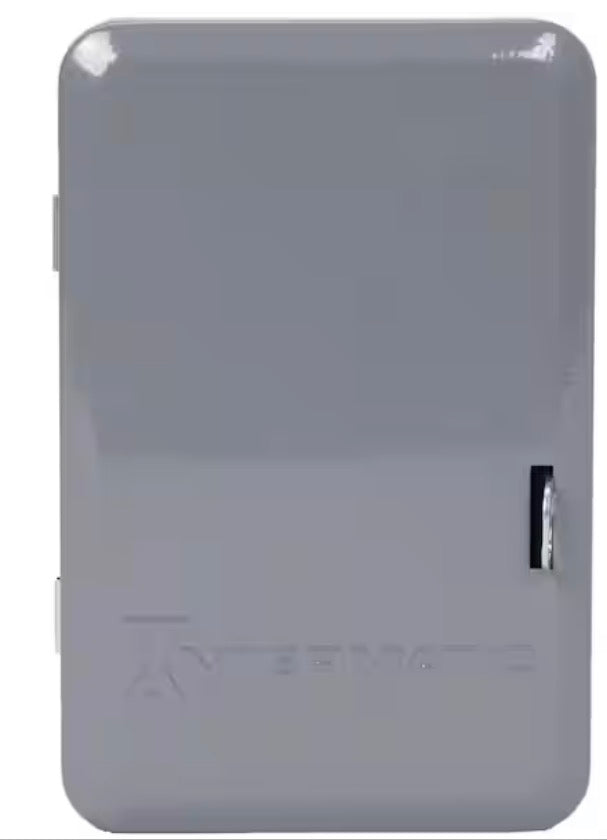 T100 Series 40 Amp 24-Hour Indoor Mechanical Timer with Double Pole Single Throw Switching 240 VAC, Gray