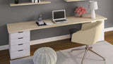 5 ft. L x 30 in. D Unfinished Hevea Solid Wood Butcher Block Desktop Countertop with Square Edge