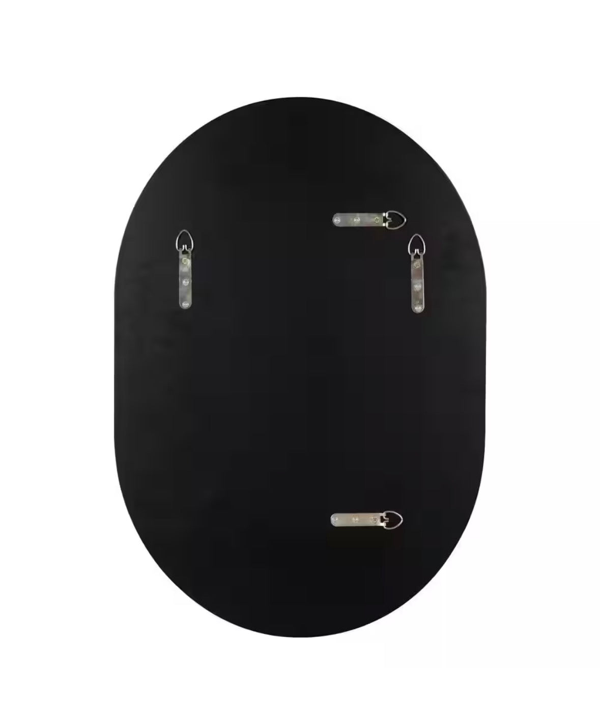 Caskill 24 in. x 18in. Classic Oval Framed Silver Wall Accent Mirror