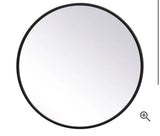 Eternity 21" Diameter Traditional Circular Framed Bathroom Wall Mirror