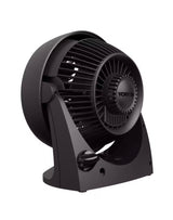 533 7.3 in. Small Whole Room Air Circulator Desk Fan in Black