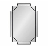 Medium Rectangle Black Beveled Glass Classic Mirror (36 in. H x 24 in. W)