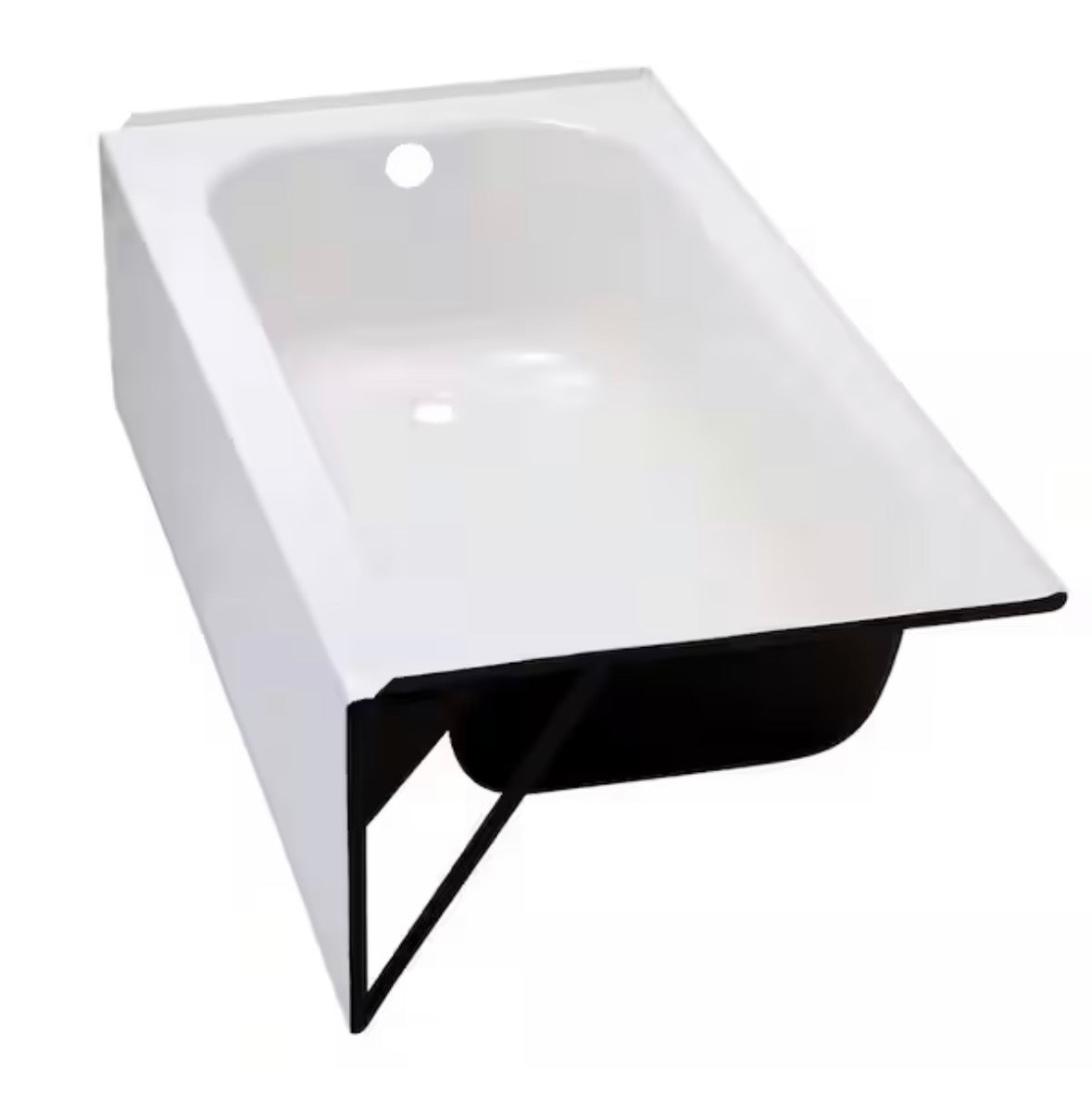 Maui 60 in. x 30 in. Alcove Soaking Bathtub with Left Drain in White