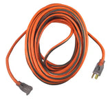 50 ft. 12/3 Heavy Duty Indoor/Outdoor Extension Cord with Lighted End, Orange/Grey