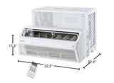 12,000 (DOE) BTU 115-Volt Window Air Conditioner for 550 sq. ft. Rooms with Remote in White