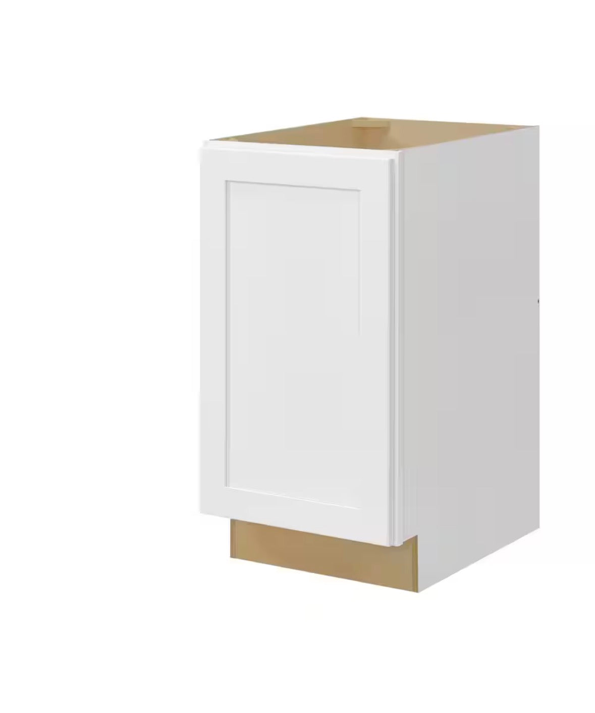Avondale 18 in W x 24 in D x 34.5 in H Ready to Assemble Plywood Shaker Double Trash Can Kitchen Cabinet in Alpine White
