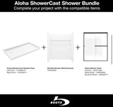 ShowerCast 60 in. x 30 in. Single Threshold Shower Pan in White