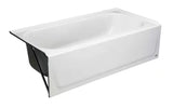 Maui 60 in. x 30 in. Soaking Bathtub with Left Drain in White
