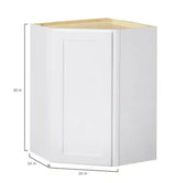 Avondale Shaker Alpine White Ready to Assemble Plywood 24 in Wall Corner Kitchen Cabinet (24 in W x 30 in H x 24 in D)