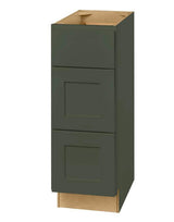 Avondale 12 in. W x 21 in. D x 34.5 in. H Ready to Assemble Plywood Shaker Drawer Base Bath Cabinet in Fern Green