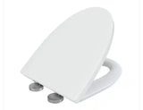 Elongated Closed Front Toilet Seat in Glossy White