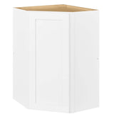 Avondale Shaker Alpine White Quick Assemble Plywood 24 in Corner Wall Kitchen Cabinet (24 in W x 36 in H x 24 in D)