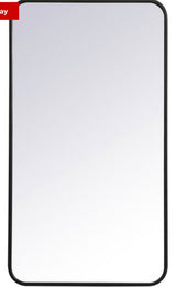 Evermore 36 X 20 inch Black Mirror