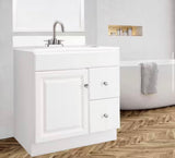 Wyndham 30 in. W x 18 in. D Unassembled Bath Vanity Cabinet Only in White Semi-Gloss