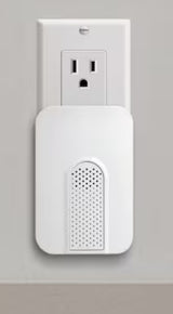 Wireless Plug-In Doorbell Kit with White Insert and 1 Push Button, White