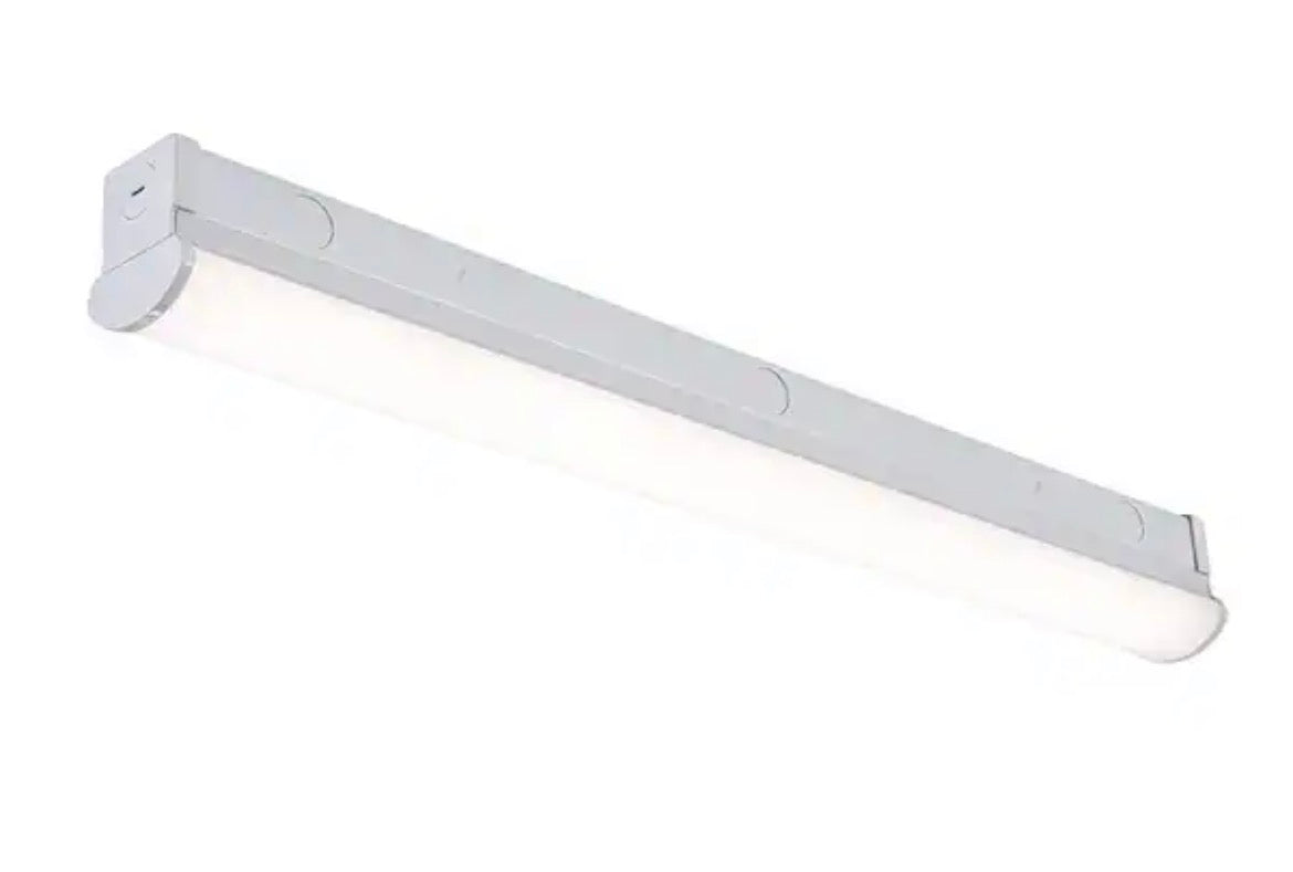 2 ft LED Garage Workshop Ceiling Strip Light Fixture Shop Light Hardwire 1800 Lumens 4000K Bright White