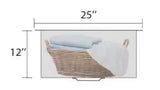 25 in. D x 22 in. W x 12 in. H Drop-In Laundry/Utility Sink Single Bowl 16-Gauge Stainless Steel with Strain Basket