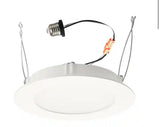 6 in. Selectable CCT Integrated LED Retrofit Ultra-Slim White Recessed Light Trim