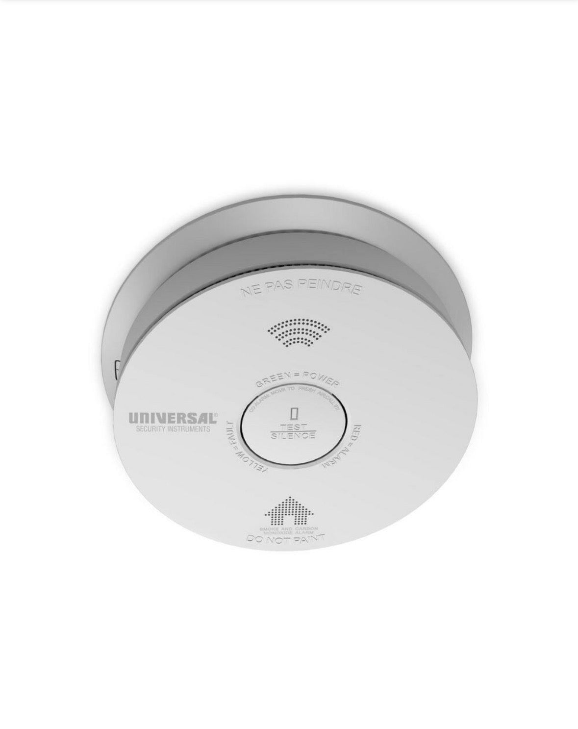Hardwired and 3-Year Replaceable Battery Backup Combination Smoke and Carbon Monoxide Detector w/ Voice Alarm