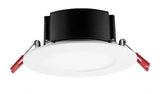 4 in. White Flush Round Wet Rated LED Integrated Recessed Lighting Kit