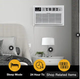 8,000 BTU (DOE) 115-Volt Through-The-Wall Air Conditioner Cools 350 sq. ft. with Heater with Remote in White