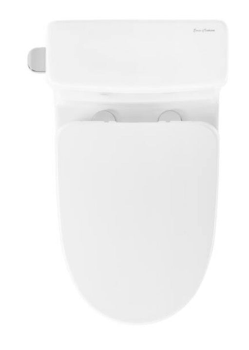 Sublime II 1-Piece 1.28 GPF Single Flush Round Toilet in Glossy White, Seat Included